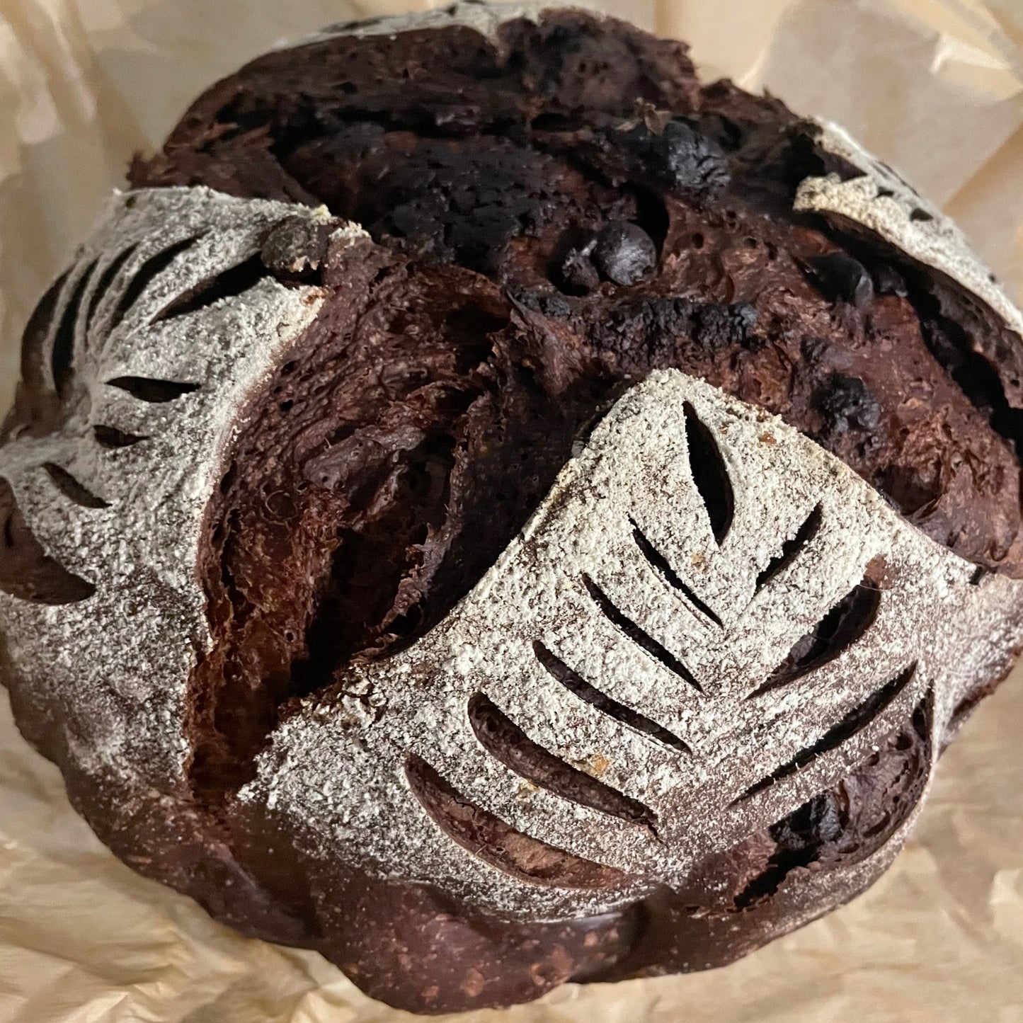 Chocolate Sourdough Loaf